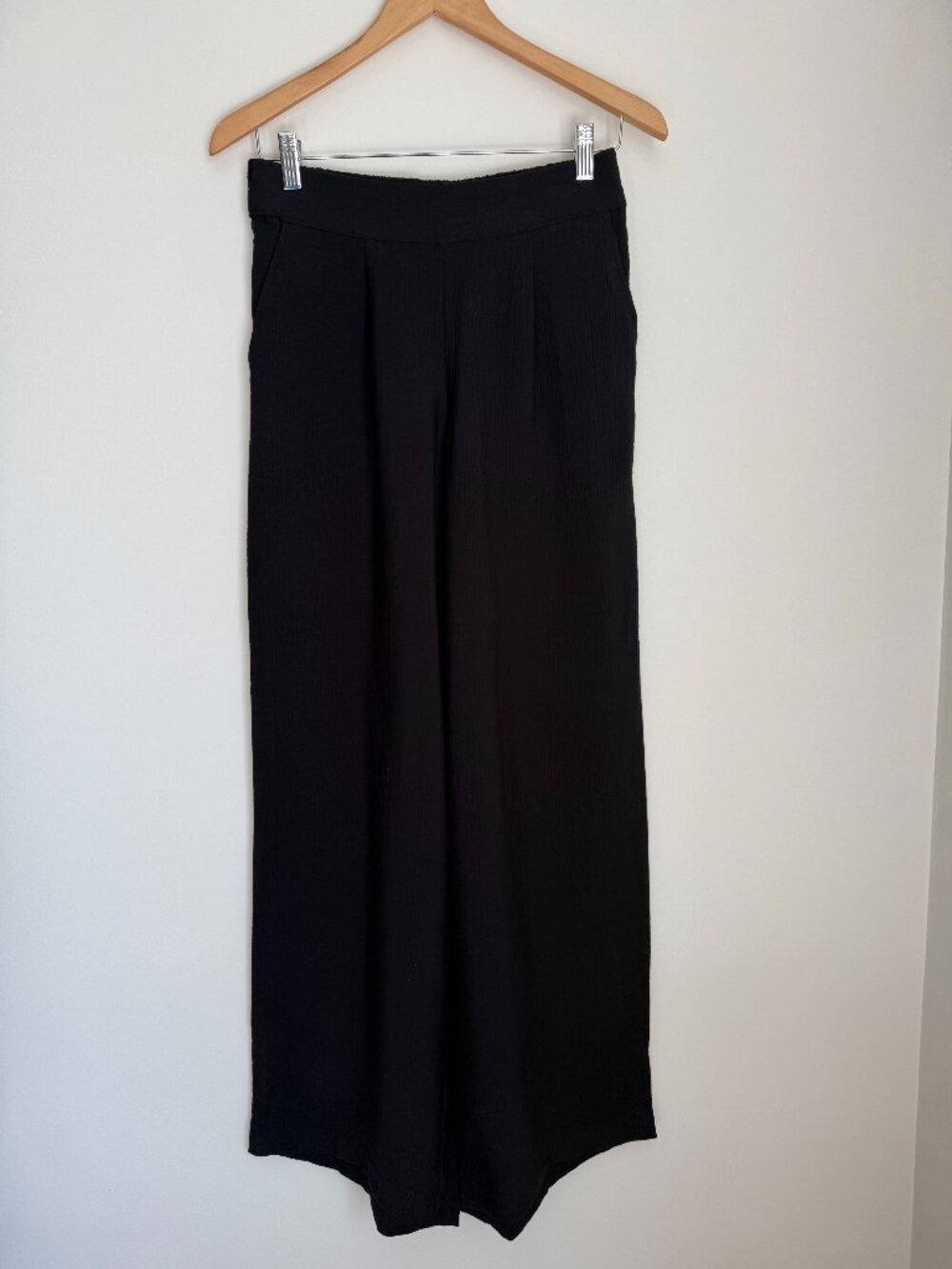 A New Day Black Flowy Wide Leg Pants